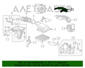 Garnitura de admisie a aerului pentru Honda Civic XI FE/FL 22- 1.5T