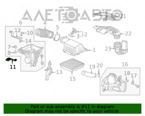 Кронштейн корпуса воздушного фильтра Honda Civic XI FE/FL 22- 1.5T верхний