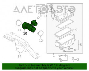 Conducta de aer pentru colectorul Lexus ES300h 19-