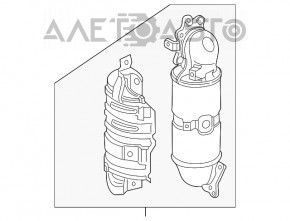 Коллектор выпускной с катализатором Honda Civic XI FE/FL 22- 1.5T