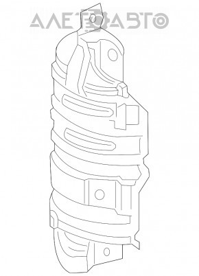 Protecția colectorului de eșapament pentru Honda Accord 18-22 1.5T, partea de jos.