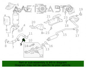 Suportul conductei de admisie pentru Honda Accord 18-22