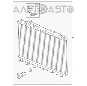 Radiatorul de răcire a apei pentru Honda Civic XI FE/FL 22- 1.5T