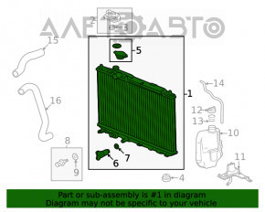 Radiatorul de răcire a apei pentru Honda Civic XI FE/FL 22- 1.5T