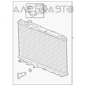 Radiatorul de răcire a apei pentru Honda Civic XI FE/FL 22- 2.0