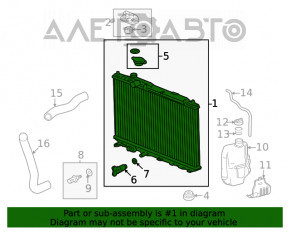 Radiatorul de răcire a apei pentru Honda Civic XI FE/FL 22- 2.0