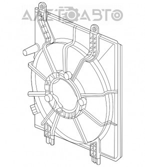 Carcasa radiator difuzor stanga goala Honda Civic XI FE/FL 22- 2.0 nou original OEM