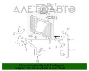 Capacul rezervorului de expansiune al sistemului de răcire Honda Civic XI FE/FL 22- 2.0, 1.5T