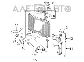 Capacul rezervorului de expansiune al sistemului de răcire Honda Civic XI FE/FL 22- 2.0, 1.5T