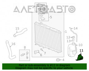 Suportul rezervorului de expansiune al radiatorului pentru Honda Civic XI FE/FL 22- 2.0