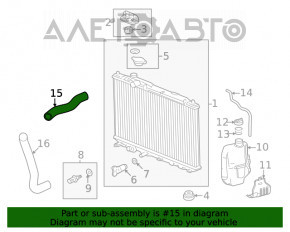 Furtunul de răcire superior al radiatoarelor Honda Civic XI FE/FL 22- 2.0