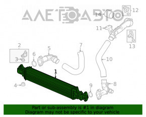 Интеркулер Honda Civic XI FE/FL 22- 1.5T