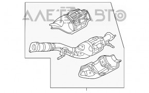 Tubul de admisie cu catalizator pentru Nissan Rogue 21-22 2.5