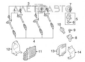 Датчик детонации Nissan Altima 19- 2.5