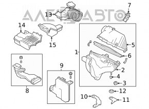 Contor de aer Nissan Rogue 21-22 2.5