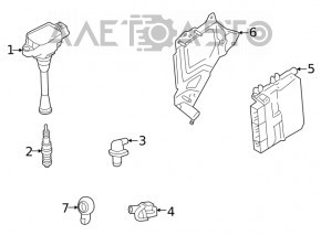 Блок ECU компьютер двигателя Nissan Rogue 21-22 2.5 JP built