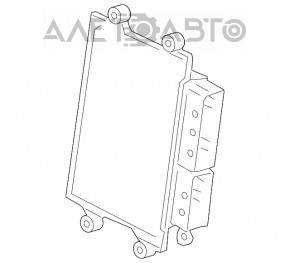 Modulul ECU al motorului Nissan Leaf 18-19 sub 40 kWh cu încărcare rapidă.