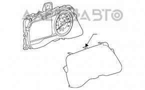 Tabloul de bord al Nissan Leaf 18-19 zgâriat