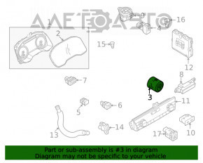 Butonul Start-Stop Nissan Rogue 21-23