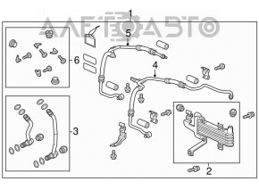 Radiatorul de răcire a transmisiei automate Acura MDX 16-20 AWD