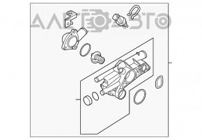 Corpul termostatului asamblat Kia Optima 11-13 hibrid.