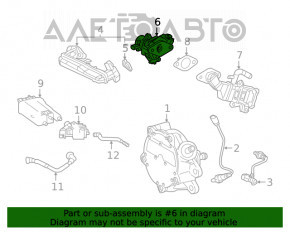 Ventil EGR Toyota Venza 21-