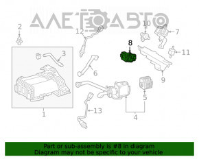 Solenoid vid de vidare Lexus NX200t NX300 NX300h 15-21