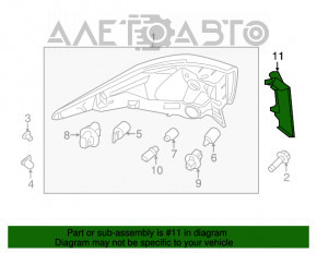 Capacul farului din spate dreapta pentru Nissan Pathfinder 13-20