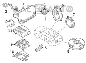 Сабвуфер Nissan Rogue 21-23