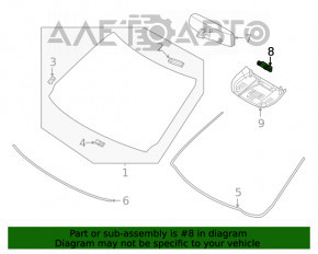 Camera de monitorizare a benzii pentru Nissan Rogue 21-22 pe parbriz.