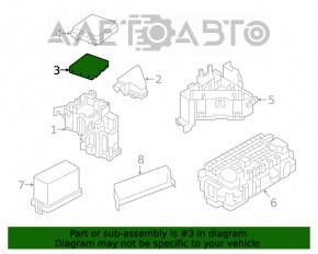 POWER DISTRIBUTION CONTROL MODULE FUSE BOX Infiniti QX50 19-