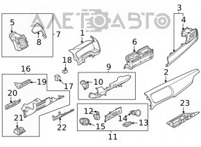 USB Hub Nissan Rogue 21-23