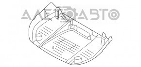 Накладка зеркала внутрисалонного Nissan Rogue 21-23 черная под камеру JP built