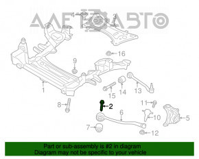 Șuruburile de fixare a suportului de suspensie frontală 6 buc BMW X3 F25 11-17 51mm