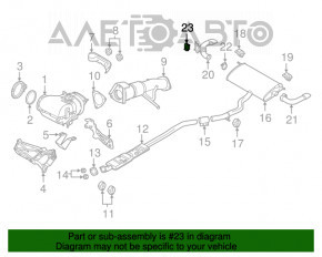 Actuatorul clapetei de evacuare a gazelor de eșapament pentru Volvo XC90 16-22 AWD