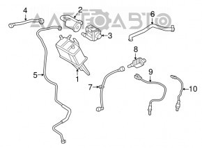 Лямбда-зонд второй Volvo XC90 16-21 T5, T6