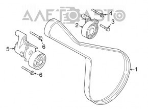 Curea de transmisie pentru Volvo XC90 16-22 T6, T8, mărime mică.