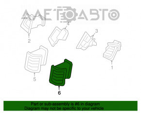 Conducta de aer spate dreapta Volvo XC90 16-22 negru