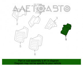 Deflectorul conductei de aer din panoul frontal dreapta Volvo XC90 16-22