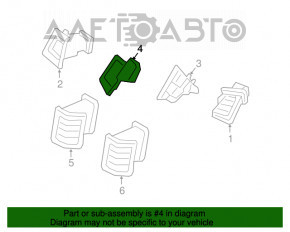 Deflectorul conductei de aer din panoul frontal central stânga Volvo XC90 16-22