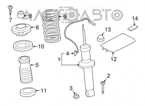 Suport amortizor spate dreapta BMW X3 F25 11-17