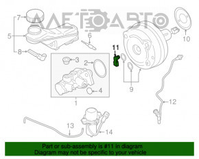 Senzorul de presiune a aerului de pe amplificatorul de frână al BMW X5 F15 14-18