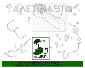 Schimbătorul de viteze CVT Nissan Versa 12-19 SUA variator CVT