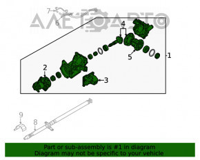 Diferențialul spate reductor Nissan Rogue 21-23 AWD