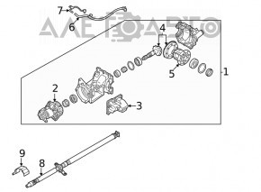 Diferențialul spate reductor Nissan Rogue 21-23 AWD