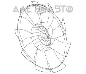 Paletele ventilatorului de răcire dreapta pentru Honda Civic XI FE/FL 22- 2.0, 1.5T.