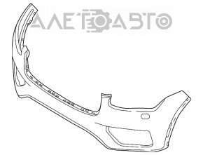 Bara fata goala Volvo XC90 16-19 cu spalator de faruri, fara asistenta de parcare, gri 714, zgarieturi, lovituri, prindere rupta