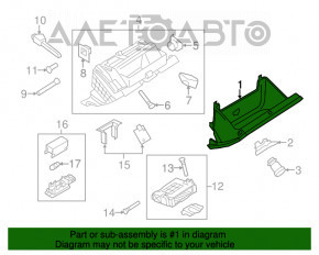 Перчаточный ящик, бардачок VW CC 08-17 черн