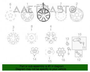 Placă de frână spate dreapta Toyota Sienna 11-20 nouă originală