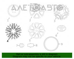 Комплект дисков R19 x 7,5J 4шт Toyota Rav4 19-